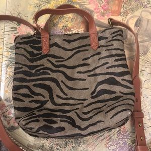 Zebra Calf Hair mini Transport